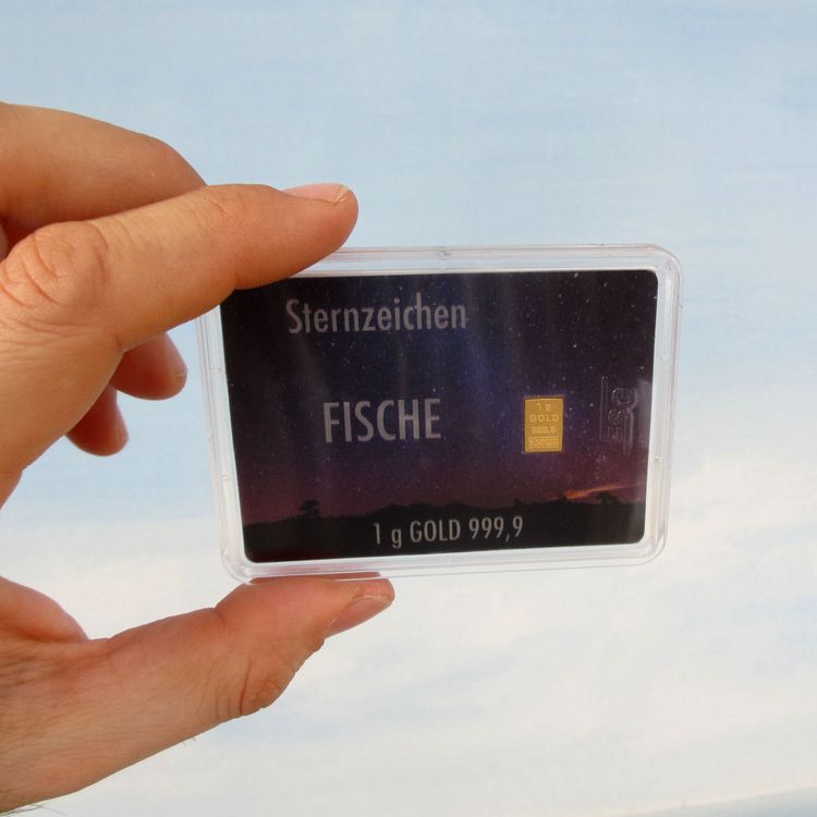1g Goldbarren Sternzeichen Fische 1g Goldbarren Sternzeichen Fische