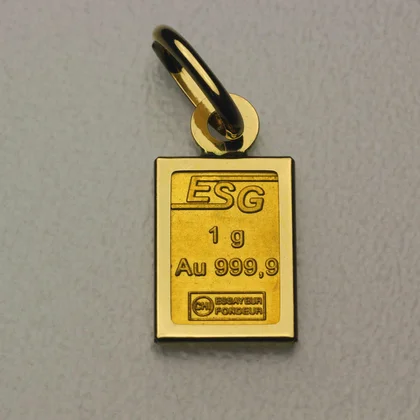 ESG Goldbarren Schmuck