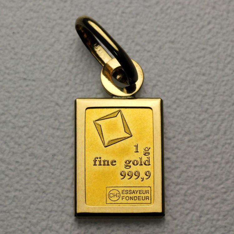 Valcambi Goldbarren Anhänger Valcambi Goldbarren Anhänger