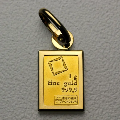 Valcambi Goldbarren Anhänger