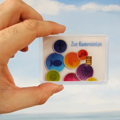 Goldgeschenk zur Kommunion