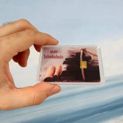 Goldgeschenk als Mitbringsel