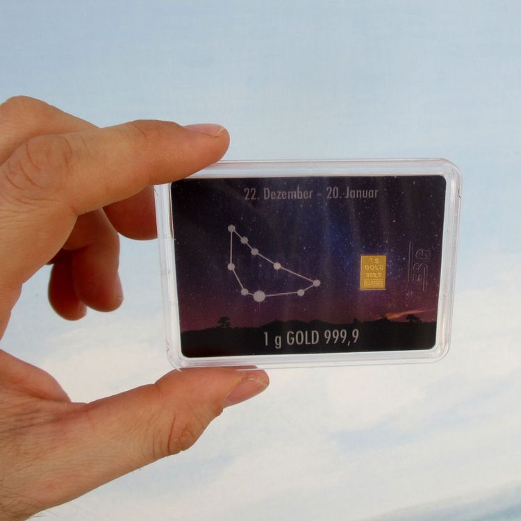1g Goldbarren Sternzeichen Steinbock 1g Goldbarren Sternzeichen Steinbock
