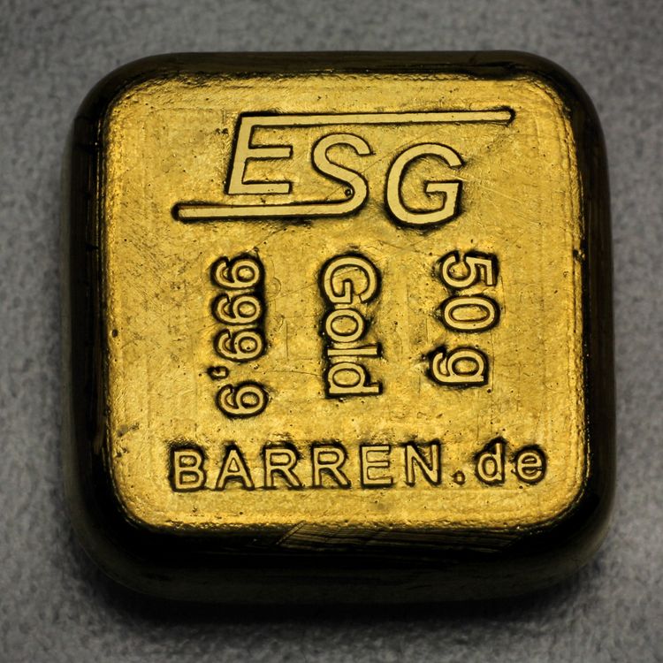 Gold Gussbarren 50g