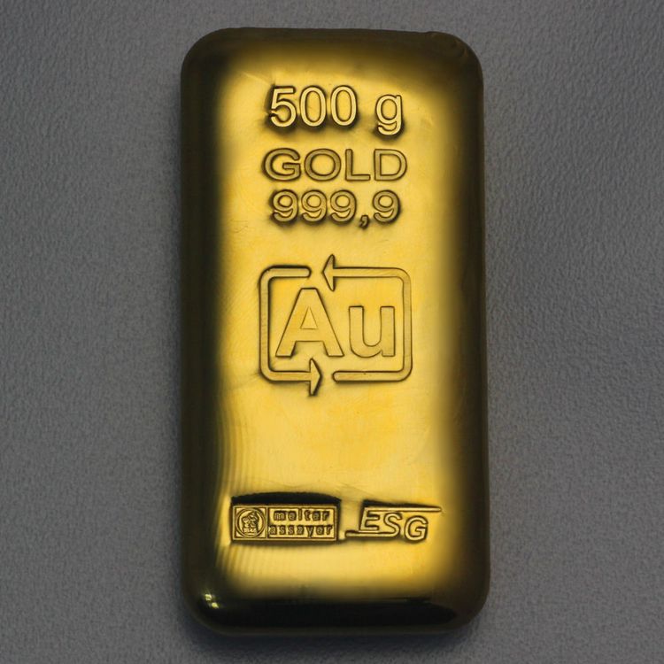 Goldbarren 500g