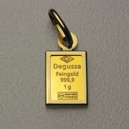 Degussa Goldbarren Anhänger