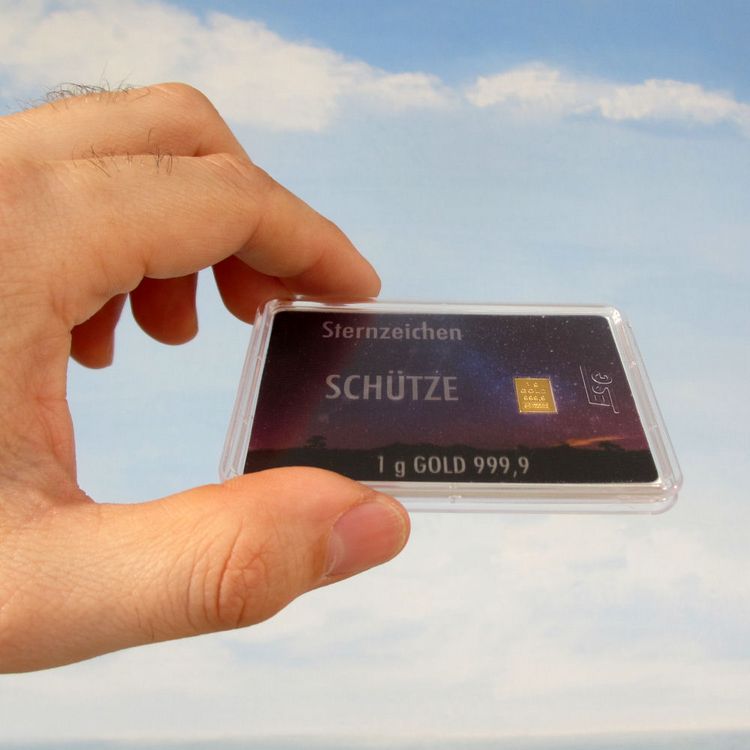 1g Goldbarren Sternzeichen Schütze 1g Goldbarren Sternzeichen Schütze