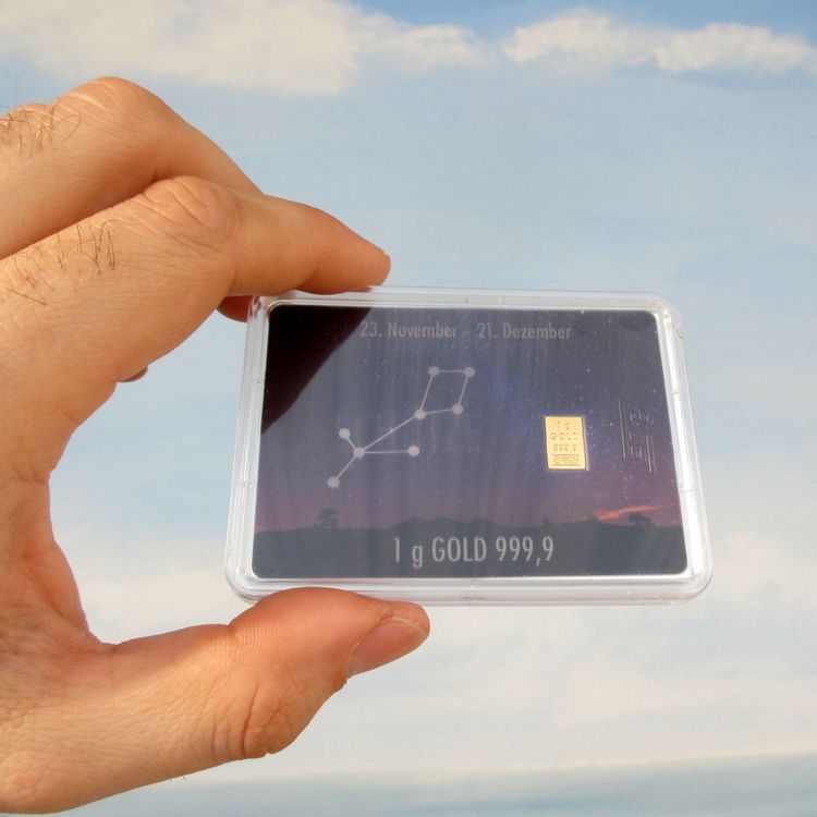 1g Goldbarren Sternzeichen Schütze 1g Goldbarren Sternzeichen Schütze