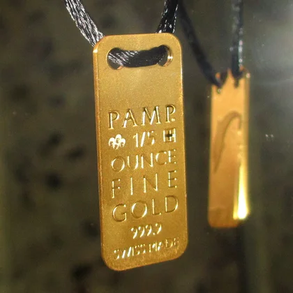 Goldbarrenanhänger