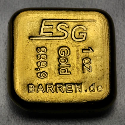 Gold Gussbarren 1oz