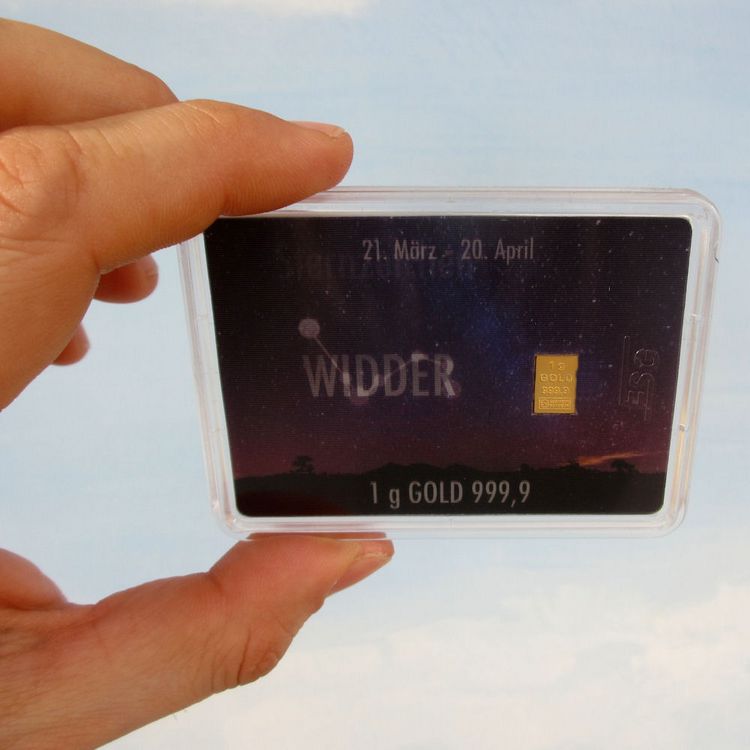 1g Goldbarren Sternzeichen Widder 1g Goldbarren Sternzeichen Widder
